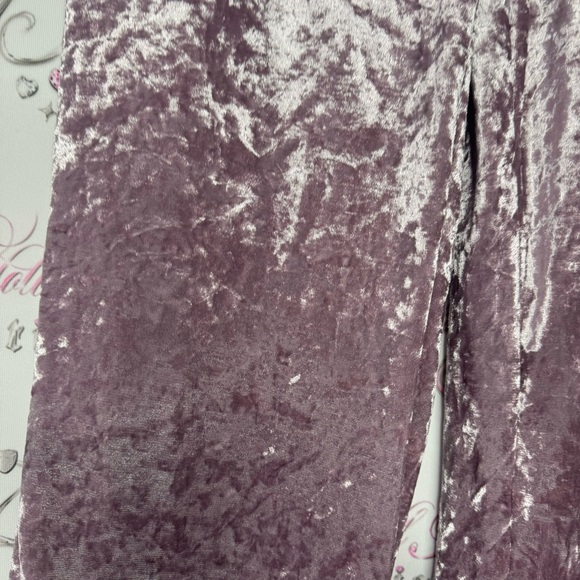 Playboy pants shiny pink velour, velvet with bunny logo embroidery on the side - Picture 9 of 10